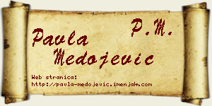 Pavla Medojević vizit kartica